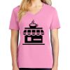Ladies Core Cotton V Neck Tee Thumbnail